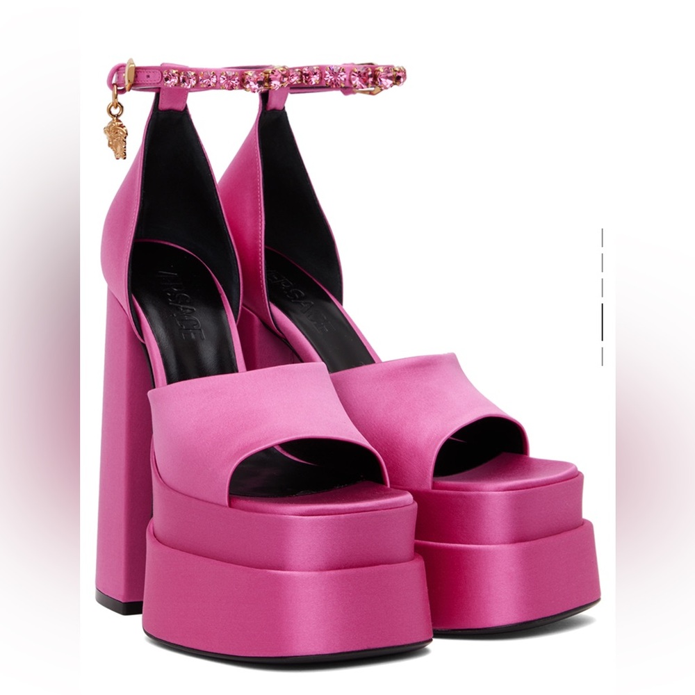 Versace Fuchsia Platform Heels